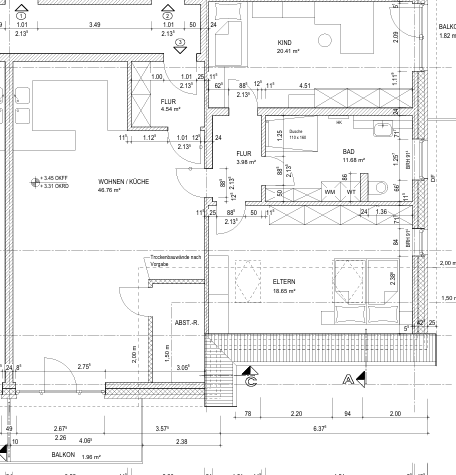 Grundriss Wohnung 3