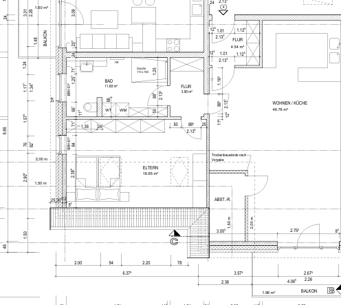 Grundriss Wohnung 4